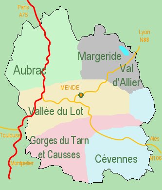 La Lozère et ses régions